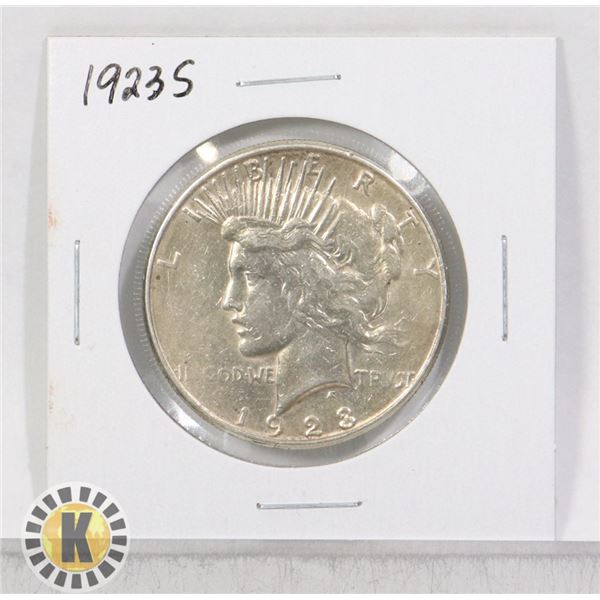 1923 S SILVER USA PEACE $1 DOLLAR COIN