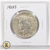 Image 1 : 1923 S SILVER USA PEACE $1 DOLLAR COIN