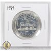 Image 1 : 1981 SILVER CANADA $1 DOLLAR COIN, SPECIMEN