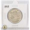 Image 1 : 1943 SILVER CANADA 50 CENTS COIN