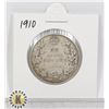 Image 1 : 1910 SILVER CANADA 50 CENTS COIN