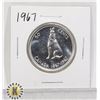 Image 1 : 1967 SILVER CANADA 50 CENTS COIN, PROOF-LIKE