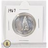Image 1 : 1967 SILVER CANADA 50 CENTS COIN