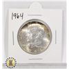 Image 1 : 1964 SILVER USA KENNEDY 50 CENTS COIN, BU