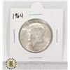 Image 1 : 1964 SILVER USA KENNEDY 50 CENTS COIN