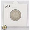 Image 1 : 1912 SILVER CANADA 25 CENTS COIN