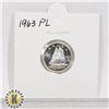 Image 1 : 1963 SILVER CANADA 10 CENTS COIN, PROOF-LIKE