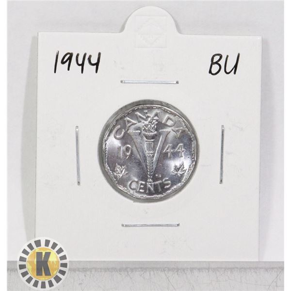1944 WWII CANADA VICTORY 5 CENTS COIN