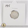 Image 1 : 1915 SILVER CANADA 10 CENTS COIN