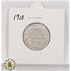 Image 1 : 1910 SILVER CANADA 25 CENTS COIN