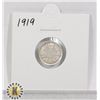 Image 1 : 1919 SILVER CANADA 5 CENTS COIN