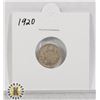 Image 1 : 1920 SILVER CANADA 5 CENTS COIN