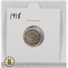 Image 1 : 1918 SILVER CANADA 5 CENTS COIN