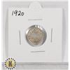 Image 1 : 1920 SILVER CANADA 5 CENTS COIN