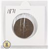 Image 1 : 1871 PRINCE EDWARD ISLAND ONE PENNY COIN
