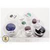 Image 1 : X7 GEMSTONES RUBY, EMERALD, SAPPHIRE, LAPIS