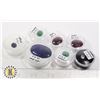 Image 1 : X7 GEMSTONES RUBY, EMERALD, SAPPHIRE, LAPIS