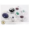 Image 1 : X7 GEMSTONES RUBY, EMERALD, SAPPHIRE, LAPIS