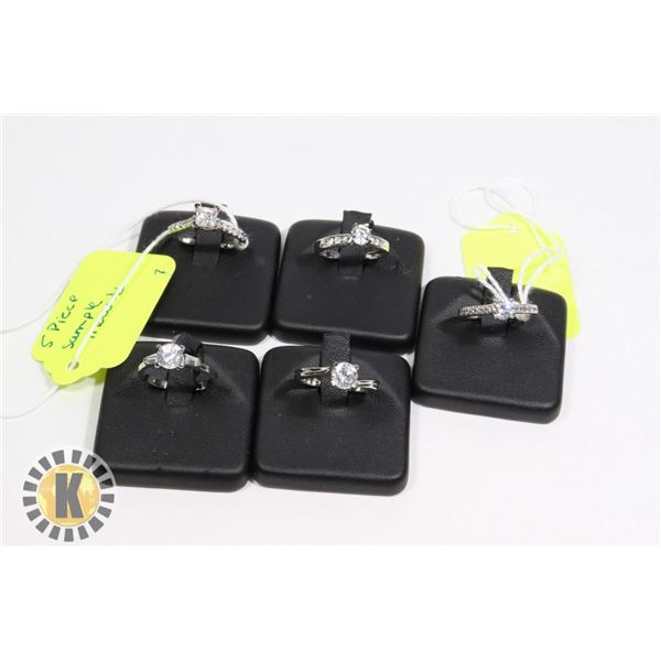 LADIES RINGS SET OF 5 (9)