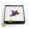 Image 1 : HUMMINGBIRD RHINESTONE BROOCH