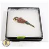 Image 1 : PARROT RHINESTONE BROOCH