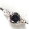 Image 3 : 10K WHITE GOLD BLACK DIAMOND(2.25CT) DIAMOND