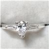 Image 1 : SILVER CUBIC ZIRCONIA RING (~SIZE 7)