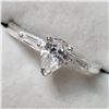 Image 3 : SILVER CUBIC ZIRCONIA RING (~SIZE 7)
