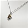 Image 2 : SILVER CUBIC ZIRCONIA 18" NECKLACE