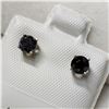 Image 2 : 14K WHITE GOLD BLACK DIAMOND(0.75CT) TREATED