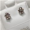 Image 2 : 14K WHITE GOLD DIAMOND(0.6CT,SI1-SI2,G-H) EARRINGS