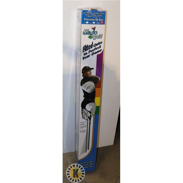 SET OF WAY TO GOLF CLUBS (7 CLUB SET) SIZE 6