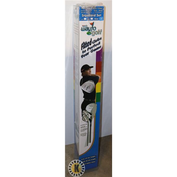 SET OF WAY TO GOLF CLUBS (7 CLUB SET) SIZE 1