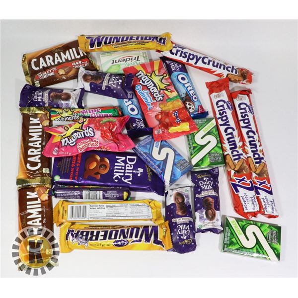 24 ASSORTED CHOCOLATE., CANDY AND MORE