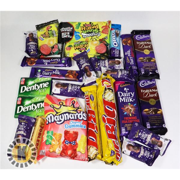 24 ASSORTED CHOCOLATE., CANDY AND MORE