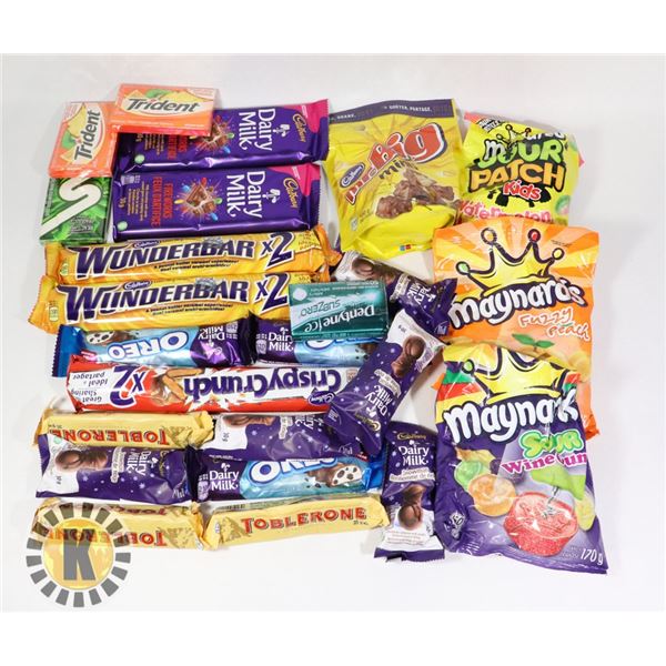 24 ASSORTED CHOCOLATE., CANDY AND MORE