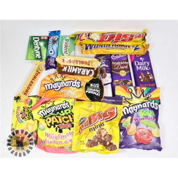 24 ASSORTED CHOCOLATE., CANDY AND MORE