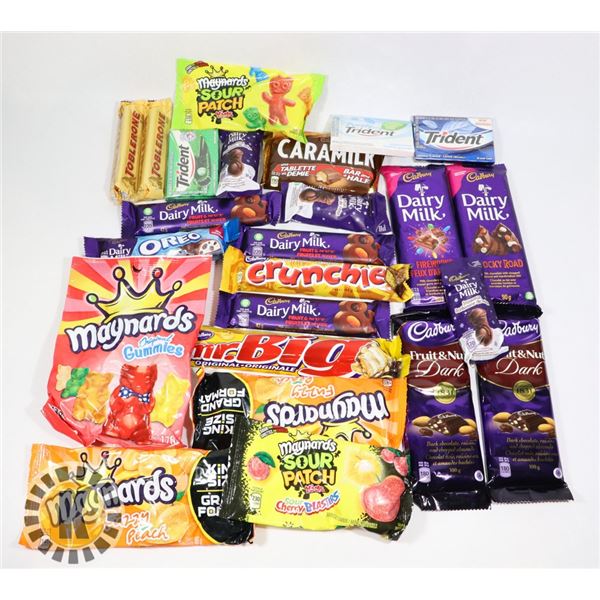 24 ASSORTED CHOCOLATE., CANDY AND MORE