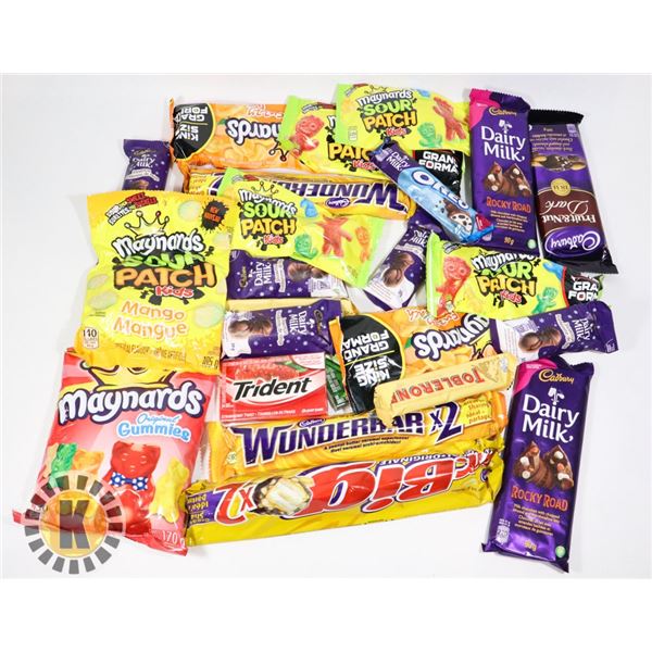 24 ASSORTED CHOCOLATE., CANDY AND MORE