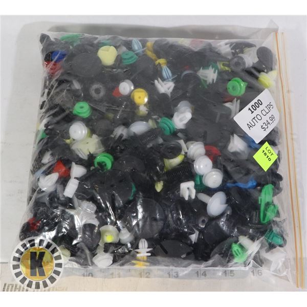 LARGE BAG OF ASSORTED AUTOMOTIVE REPLACEMENT CLIPS