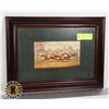 Image 1 : 10)  MATTED, UNDER GLASS PRINT OF ASCOT RACE