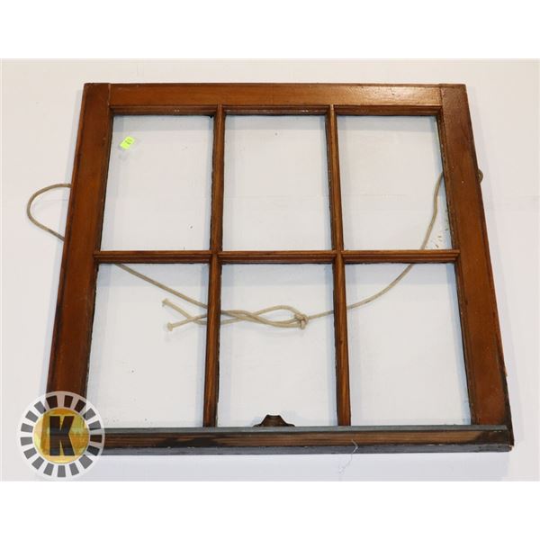 ANTIQUE WINDOW PANE