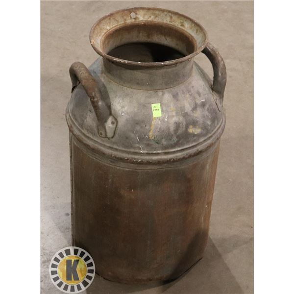 VINTAGE/ ANTIQUE LARGE CREAM CAN