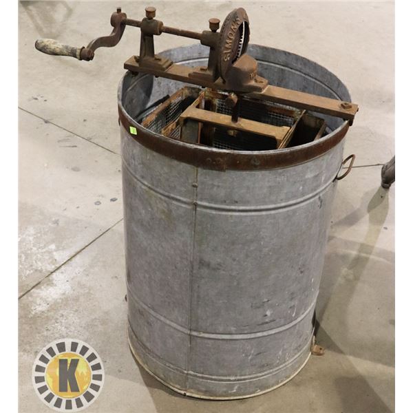 ANTIQUE WASHING MACHINE MARKED SIMON'S MFG.CO