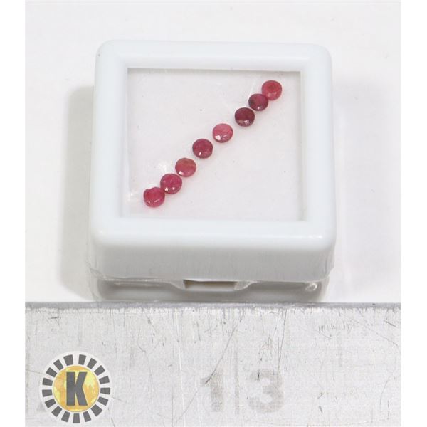 x8 GENUINE RUBY GEMSTONES