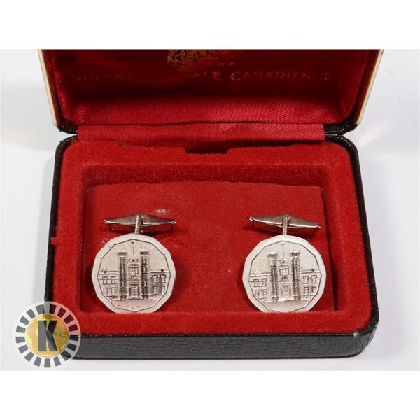 SET OF ROYAL CANADIAN MINT CUFFLINKS IN BOX