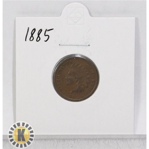 1885 OLD USA INDIAN HEAD ONE CENT COIN