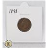 Image 1 : 1898 OLD USA INDIAN HEAD ONE CENT COIN