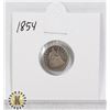 Image 1 : 1854 SILVER USA HALF DIME, SEATED LIBERTY