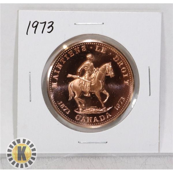 1873-1973 RCMP CENTENNIAL MEDALLION COPPER